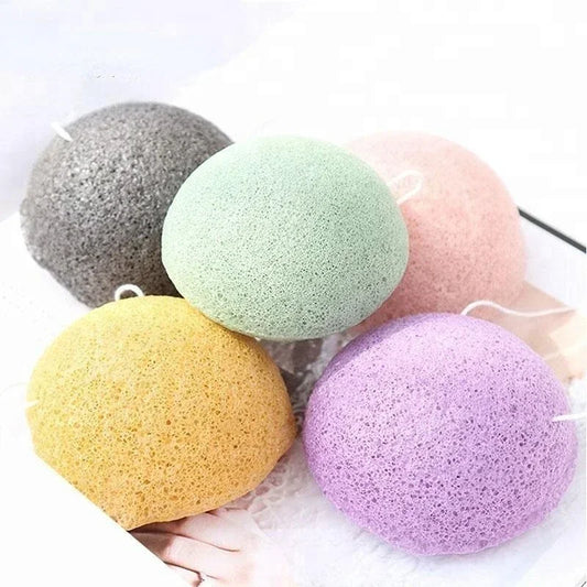 Natural Konjac Face Sponge 2-Pack – Gentle Exfoliating Cleansing Konjac Face Sponge Peaceful Pleasures Health and Wellness