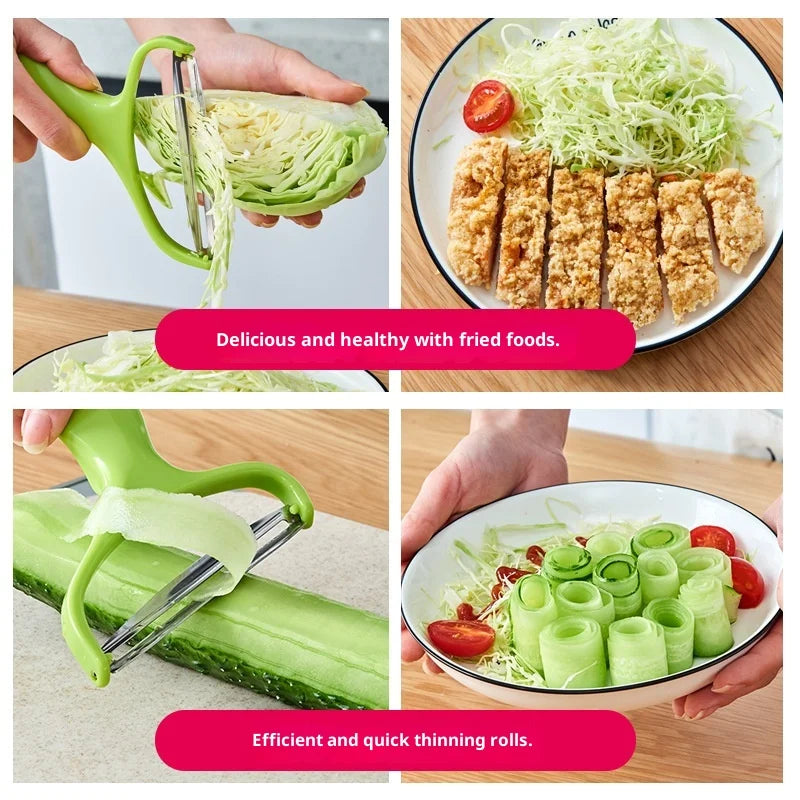 Multifunctional Vegetable Shredder Fruit Peeler Cabbage - Wide Mouth, Easy To Chop Vegetables - Perfect for Kitchen Preparation Peaceful Pleasures Health and Wellness