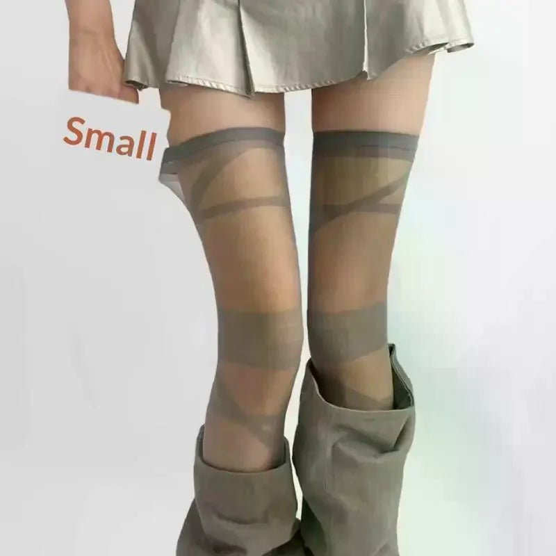 Lolita Thigh High Stockings – Ultra-Sheer 15D Crystal Silk Nylon