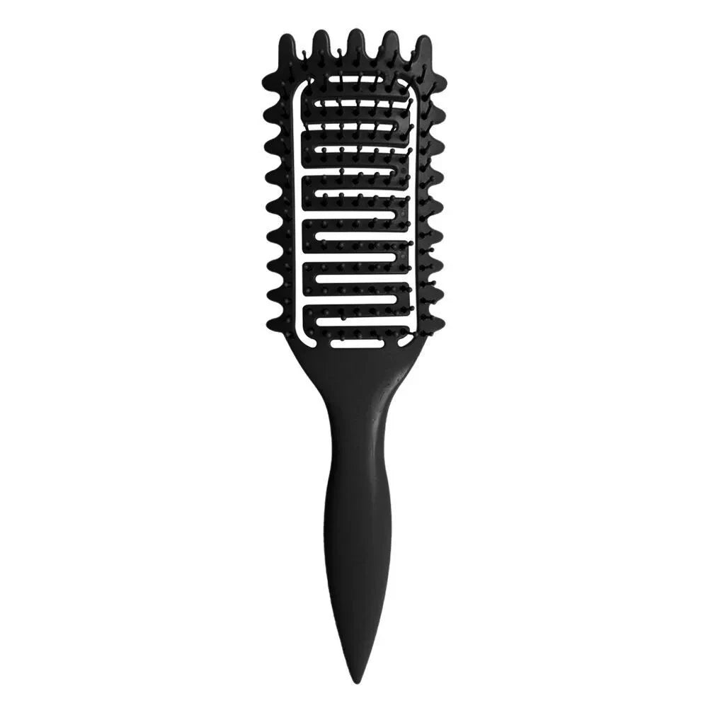 Curl Defining Detangling Hair Brush – Hollow Styling Comb