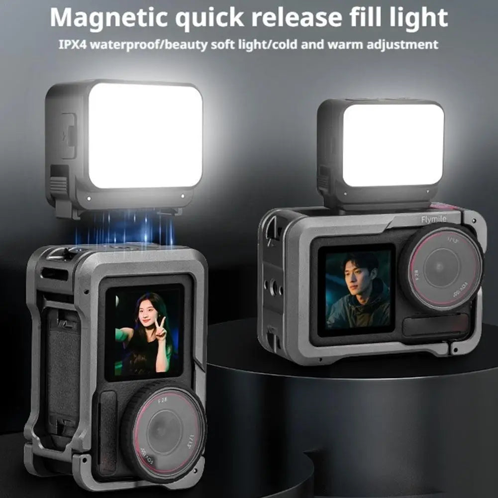 Magnetic Mini LED Fill Light for DJI Action 5 Pro & OSMO Pocket 3