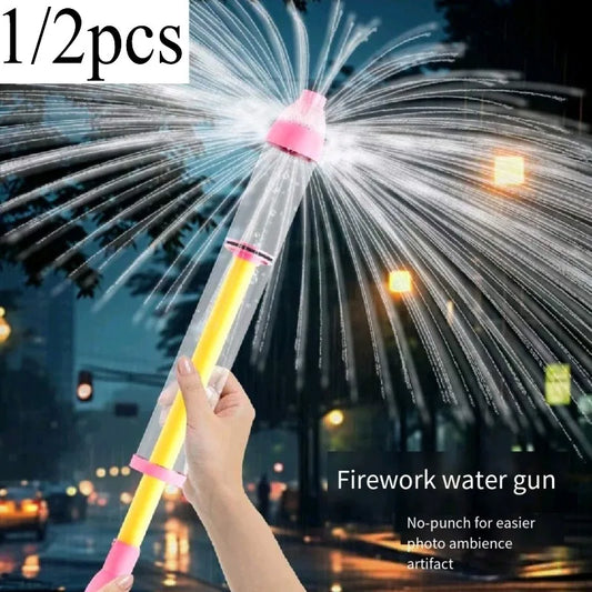 Firework Fountain Water Gun – Super Soaker Squirt Gun 1pc/2pc Water Squirt Gun Peaceful Pleasures Health and Wellness