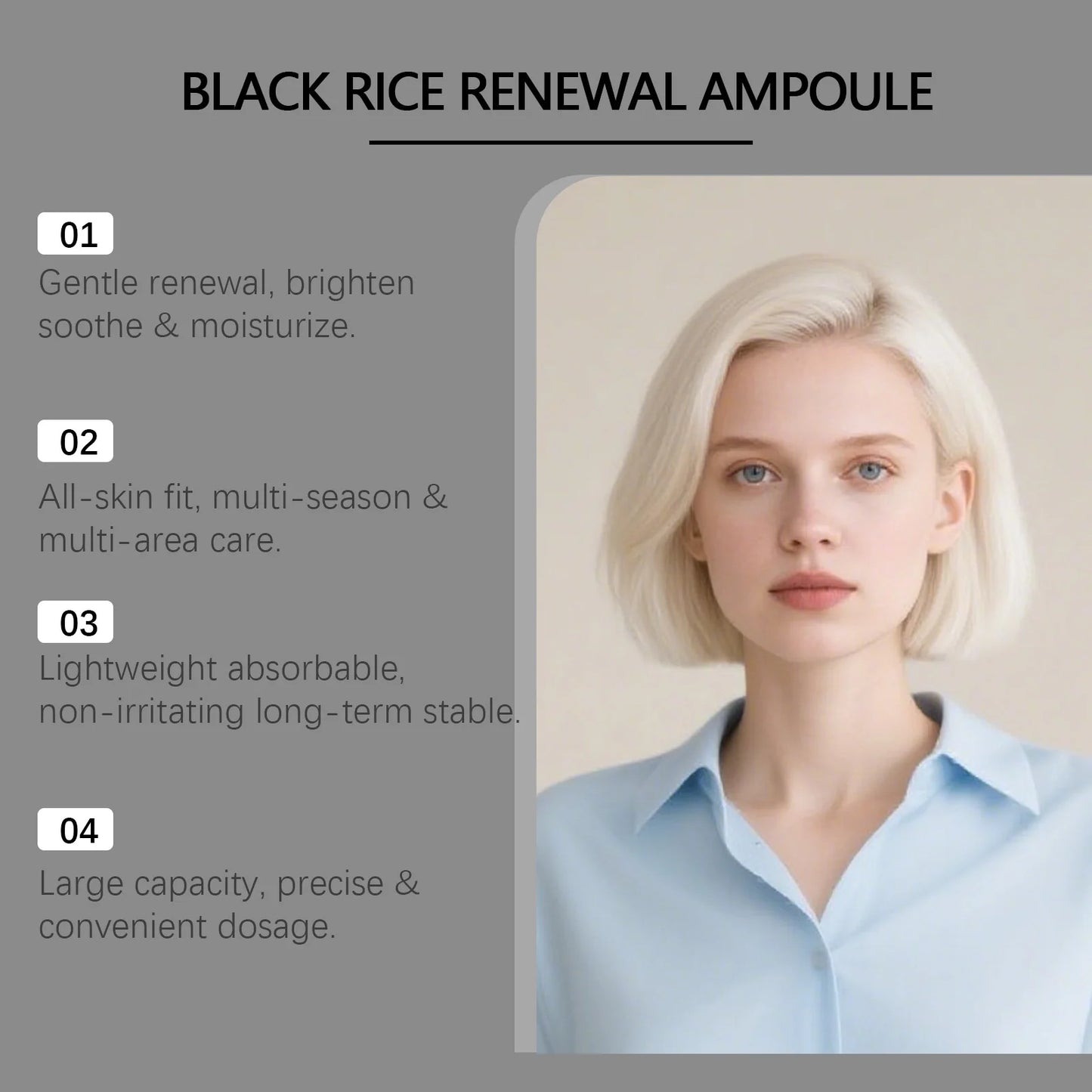 Black Rice Essence Serum – Hydrating & Brightening Facial Serum