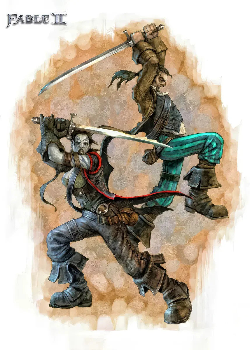 Fable ARPG Game Series Canvas Wall Art Poster | Unframed Print