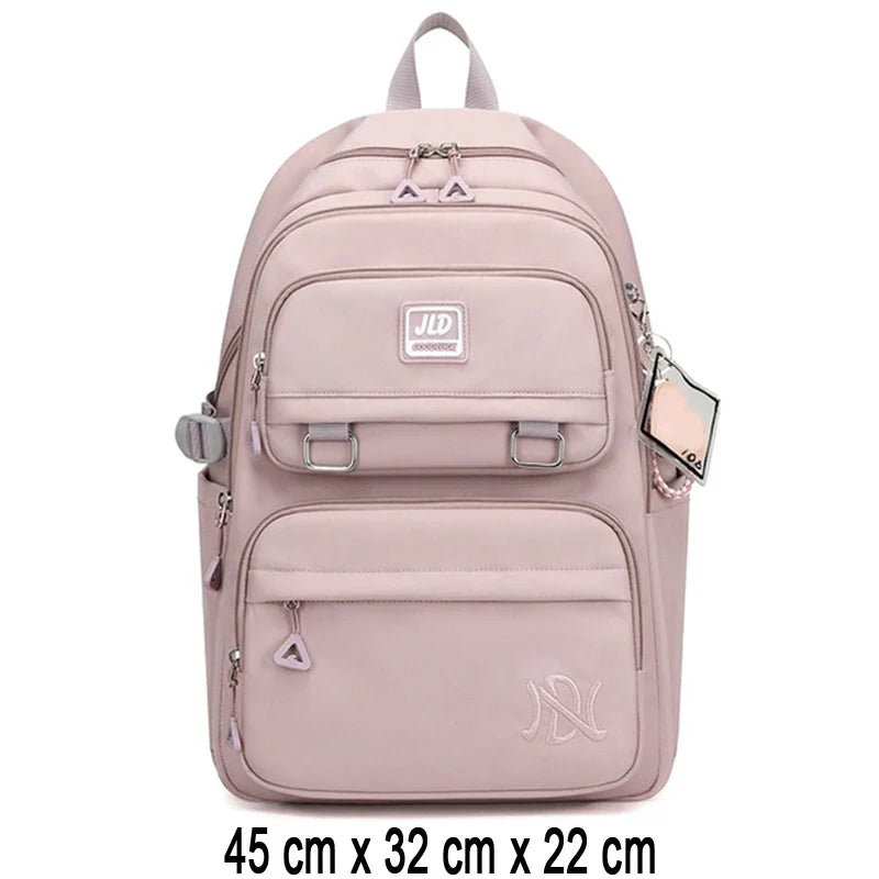 Kawaii Girls School Backpack – Cute Pink Waterproof Kids Bag
