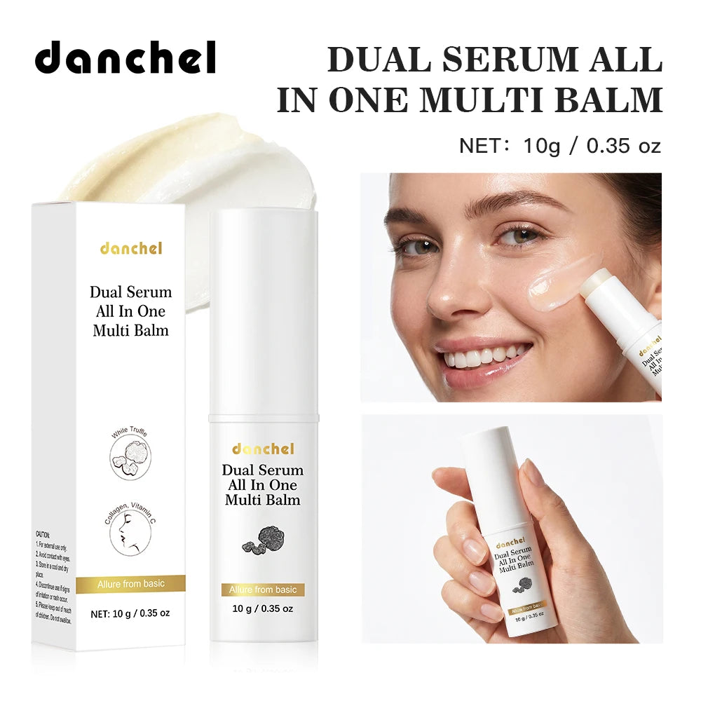 Dual Serum Balm Soothes Dry Patches Quickly Even Tone Deep Hydrate Brighten Revives Dull Complexion Dual-Action Nourishing Cream Peaceful Pleasures Health and Wellness Dual Serum Balm