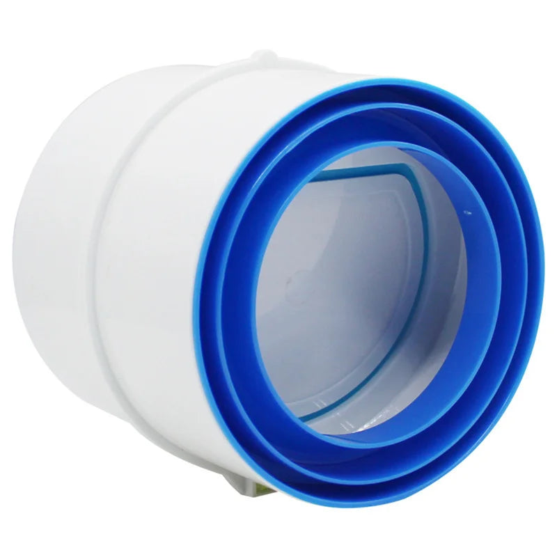 PVC Backdraft Damper Check Valve 75/110mm | Exhaust Fan Duct