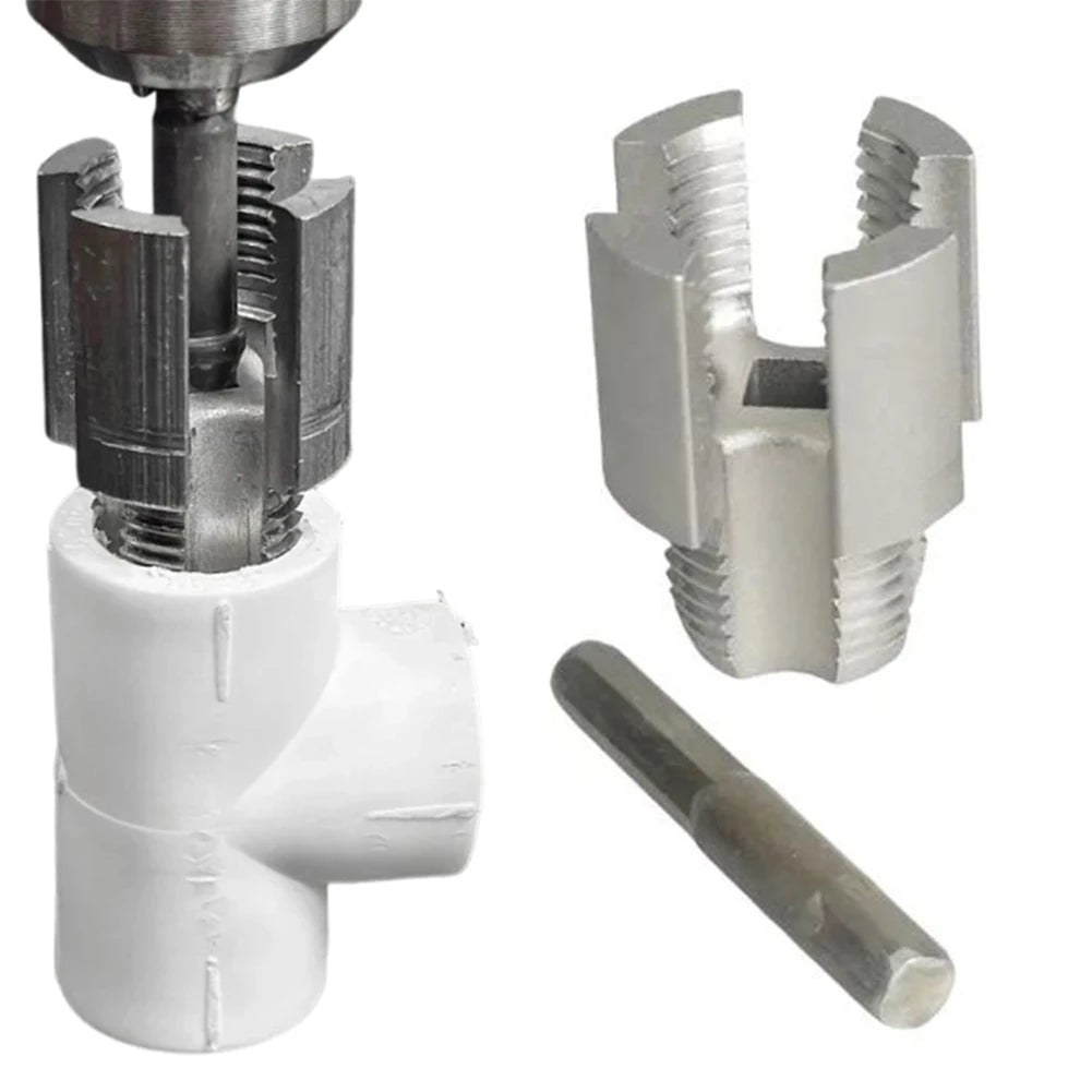 Integrated Internal & External Pipe Threading Tool PVC Pipe Thread Cutting Tool DN15 DN20 Pipe Threading Tool for Thread Cutting Peaceful Pleasures Health and Wellness