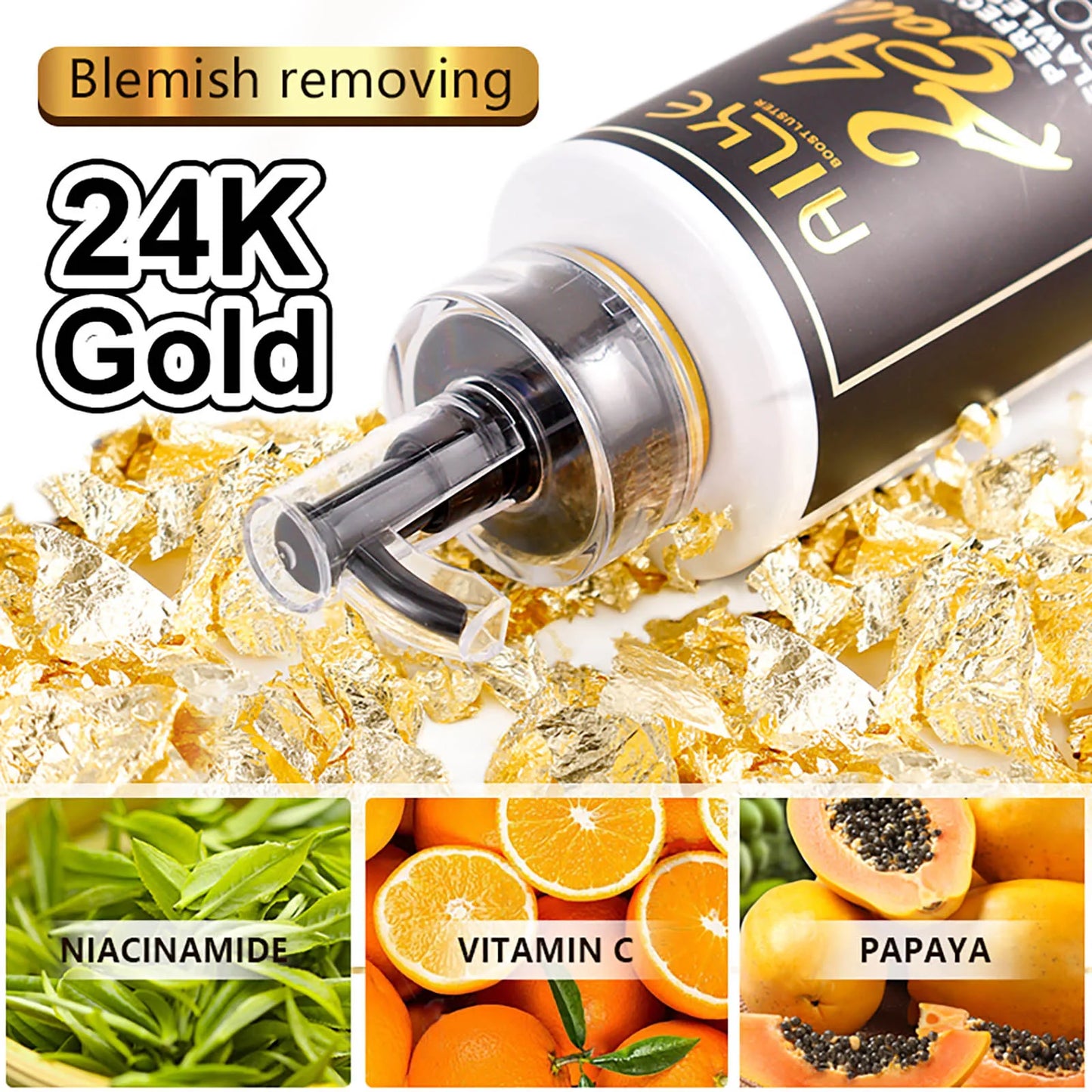 AILKE 24K Gold Body Lotion | Brightening, Niacinamide & Vitamin C