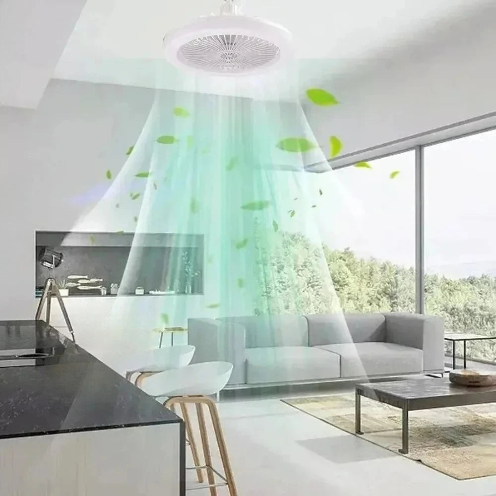 Smart Ceiling Fan Remote Control E27 Light Base | Bedroom