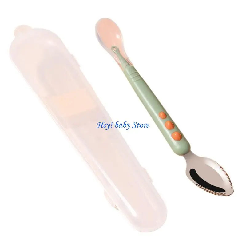 Double-Head Baby Silicone Spoon | Safe BLW Feeding Spoon