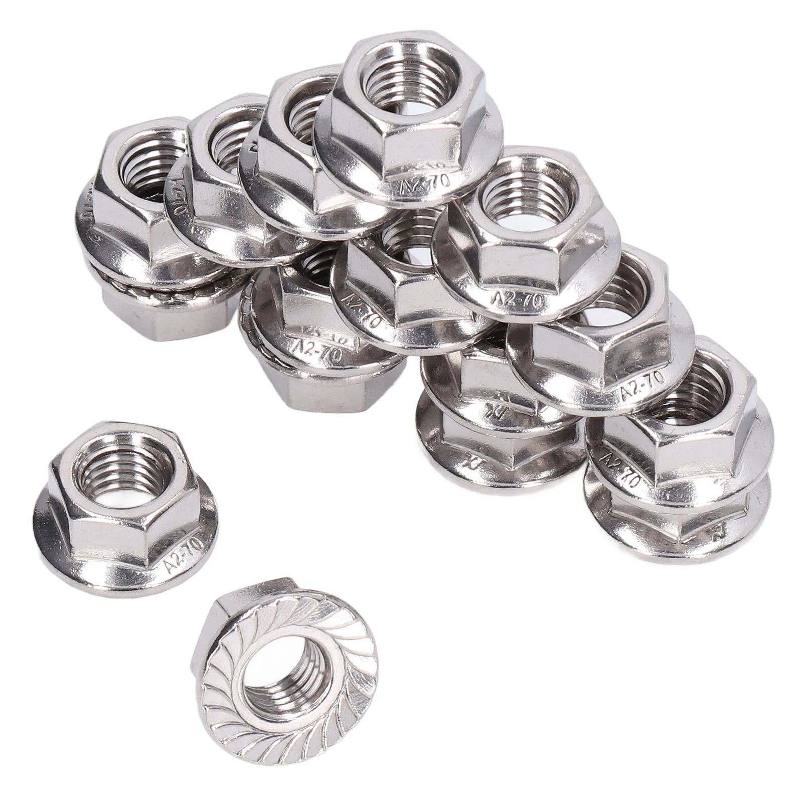 Nut Firm Fixing Good Match Nuts Fastener Standard Design A2-70 Stainless Steel Wide Use for Maintenance for Repair Peaceful Pleasures Health and Wellness