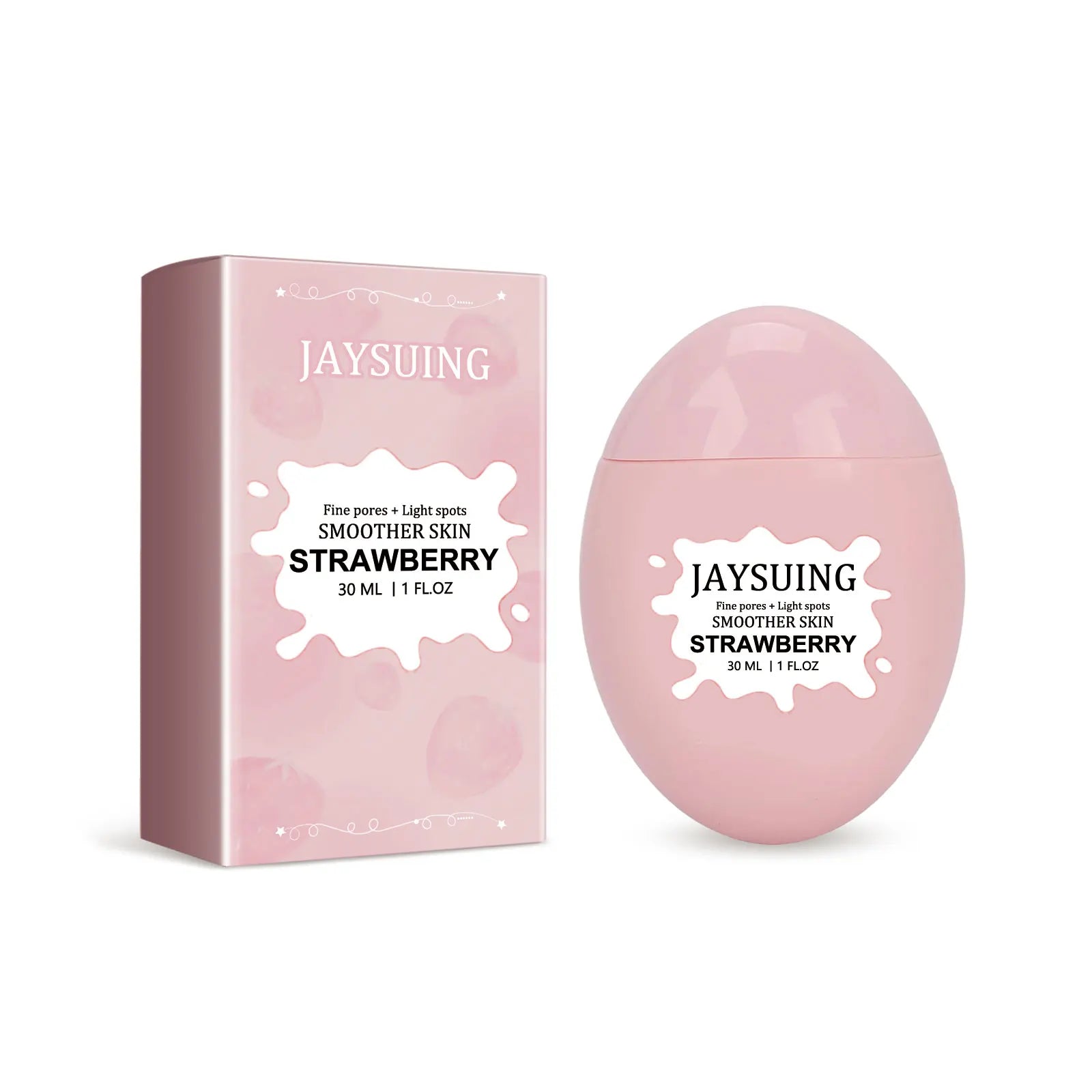 Vitamin C Strawberry Facial Essence Shrink Pores Improve Dullness Brighten Reduce Fine Lines Firm Skin Facial Moisturizing Serum Peaceful Pleasures Health and Wellness 30ml 30ml