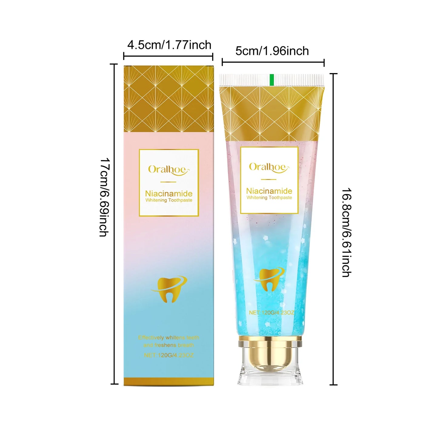 Oralhoe Niacinamide Whitening Toothpaste | Plaque & Stain Removal