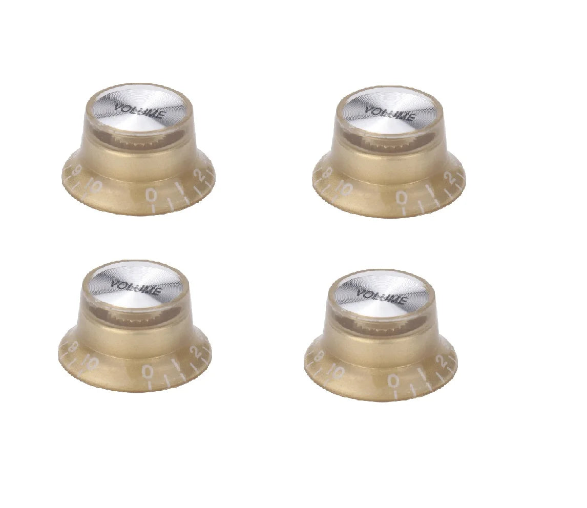 Black Gold Hat Volume Tone Knobs LP Electric Guitar Parts