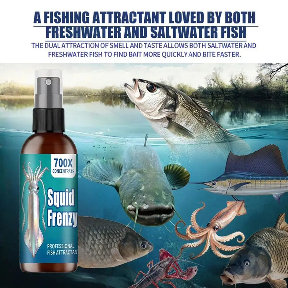 Squid Fishing Attractant Liquid for Effective Fishing Peaceful Pleasures Health and Wellness