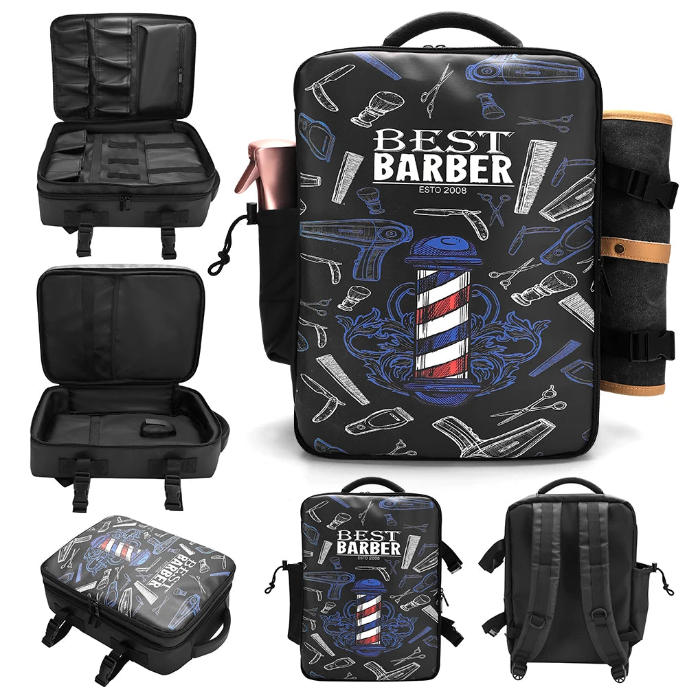 Hair Stylist Backpack Multi-Functional Hair Cutting Tool Bag Storage for Hair Dryer Electric Clipper Barber On-The-Go Use Peaceful Pleasures Health and Wellness