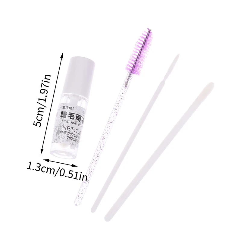 1.5ML False Eyelash Glue Primer W Eyelash Brush Waterproof Long Lasting Quick Dry Extension Easy Remover Eyelash Glue Peaceful Pleasures Health and Wellness