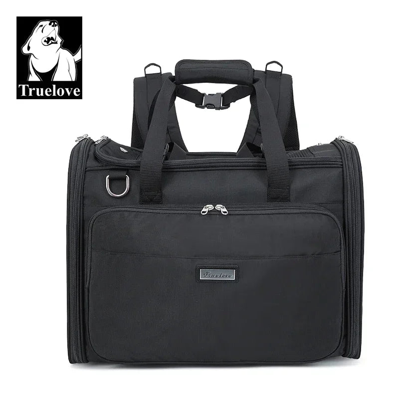 Truelove Waterproof Pet Carrier Bag for Small Dogs Cats High-Grade Polyester,Eco-Friendly & Airline Approved Design TLX2971 Peaceful Pleasures Health and Wellness Black China Mainland
