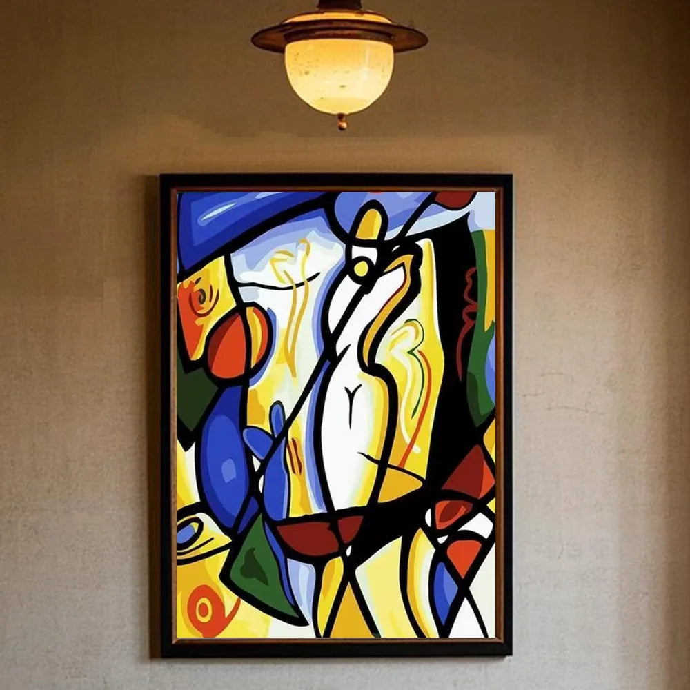 Picasso Abstract Art Wall Poster – Waterproof PVC Home Décor Abstract Wall Poster Peaceful Pleasures Health and Wellness