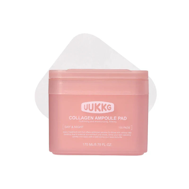 100-Pack Collagen Makeup Remover Cleansing Pads – All Skin Types