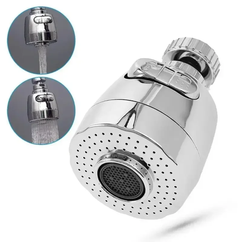 360° Rotating Faucet Aerator & Extension Tube | Water-Saving