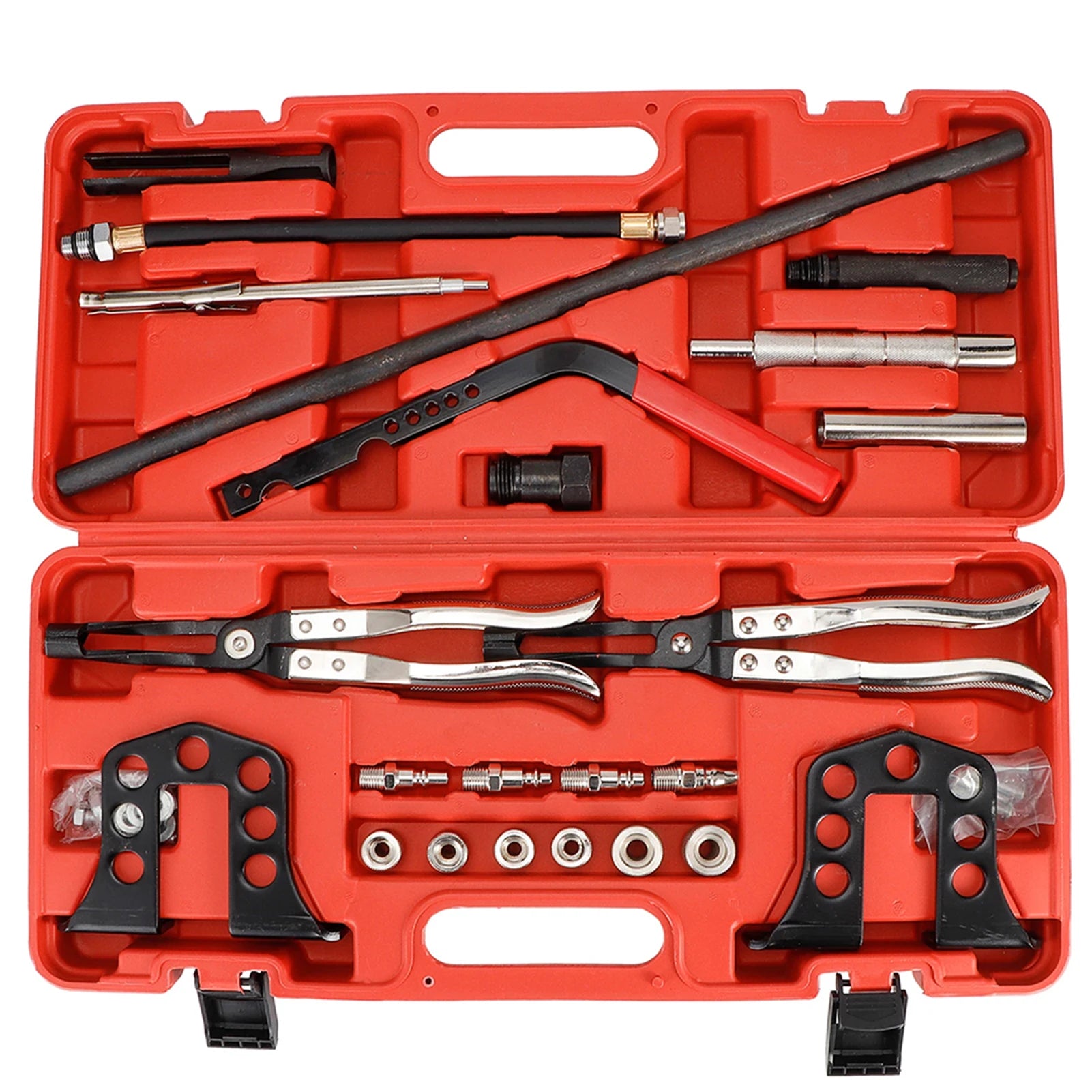 48pcs Universal Cylinder Head Service Valves Spring Compressors Removal Installer Service Special Pliers Kit For Car Repair Tool Peaceful Pleasures Health and Wellness 48pcs