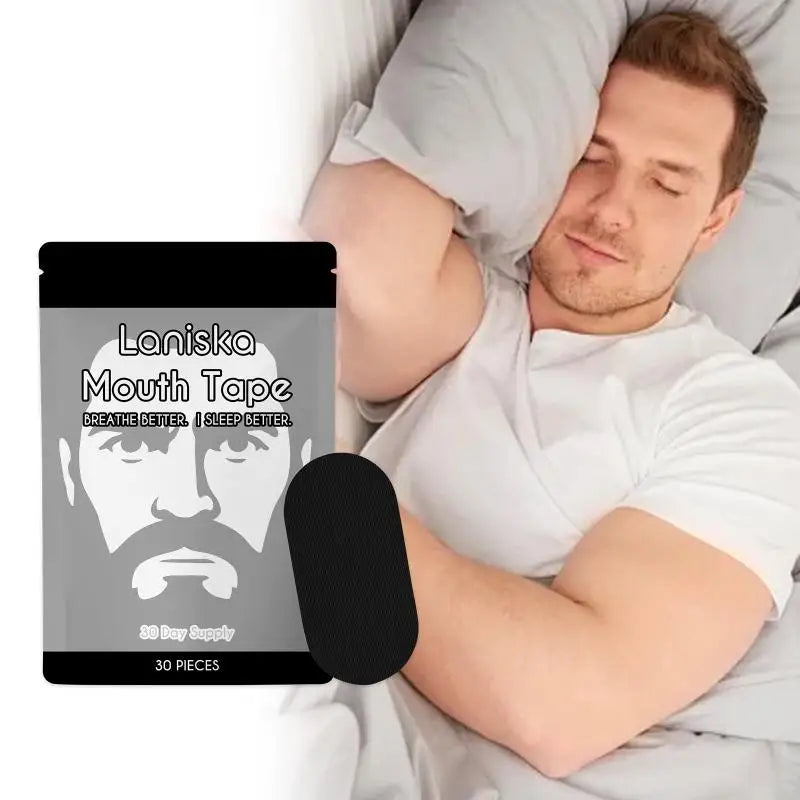 Anti Snoring Sleep Mouth Tape Best Breathing Nasal Strips Improved Sleeping Snoring Relief Preventing Dry Mouth at Night Peaceful Pleasures Health and Wellness