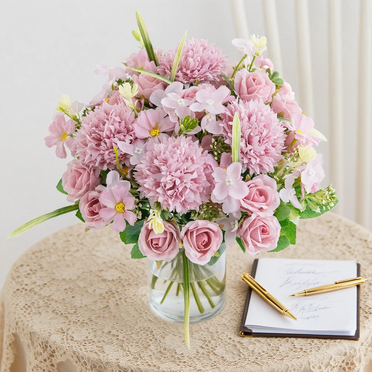 Artificial Silk Rose Bouquet – Wedding & Home Decor