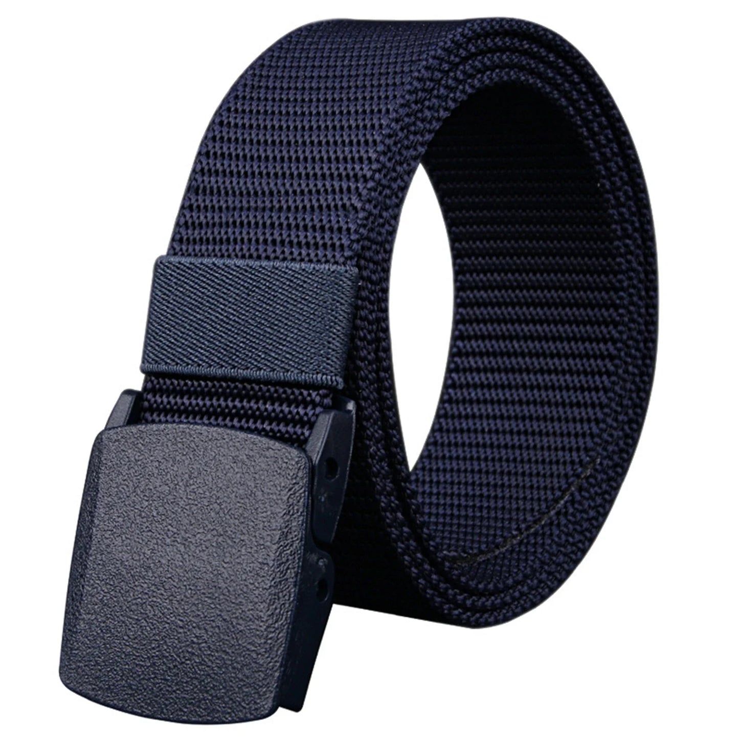 Unisex Nylon Tactical Belt – Non-Magnetic Plastic Buckle