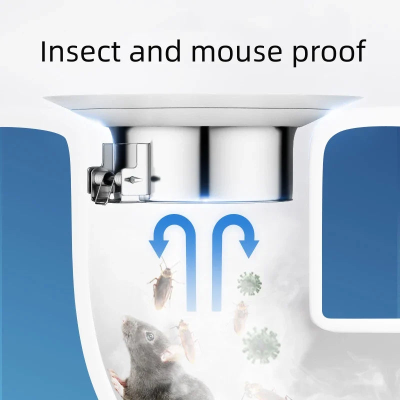 Stainless Steel Squat Toilet Drain Plug | Odor & Overflow Blocker