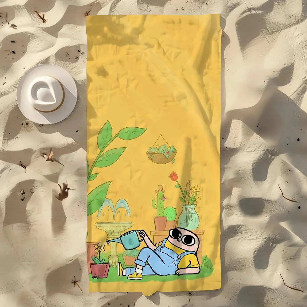 Cartoon Quick-Dry Beach Towel | Soft Pool & Travel Towel