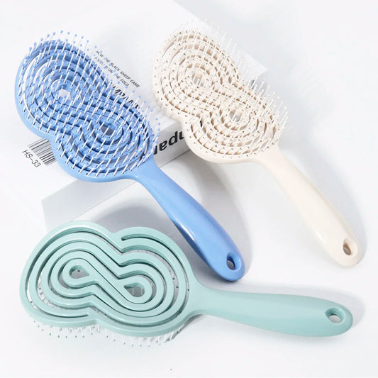 Anti-Static Hollow Loop Brush for Wigs & Real Hair Loop Hair Brush Peaceful Pleasures Health and Wellness