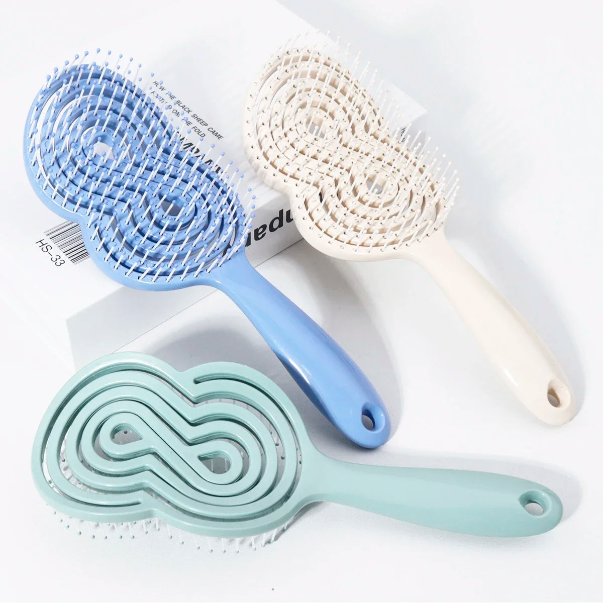 Anti-Static Hollow Loop Brush for Wigs & Natural Hair