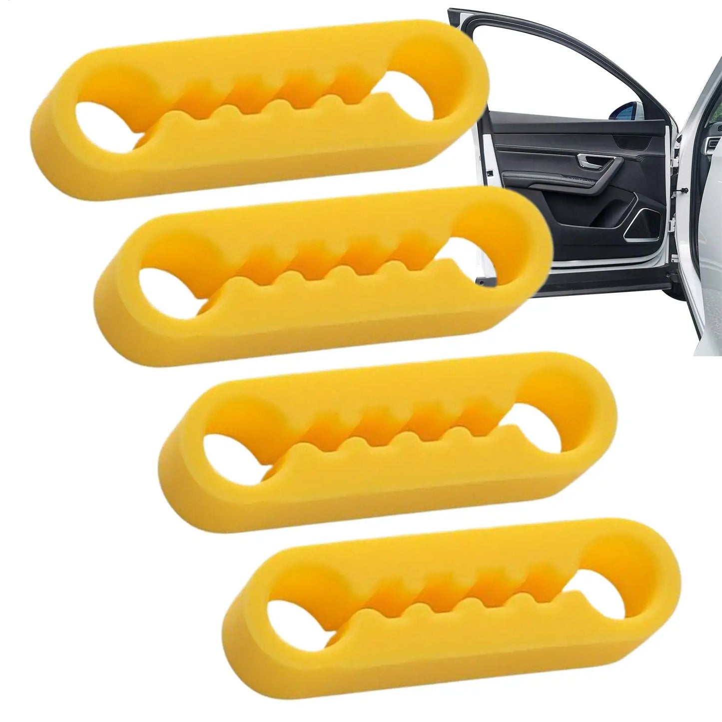 Silicone Car Door Shock Absorber Pads 4-Pack | Soundproof Damper