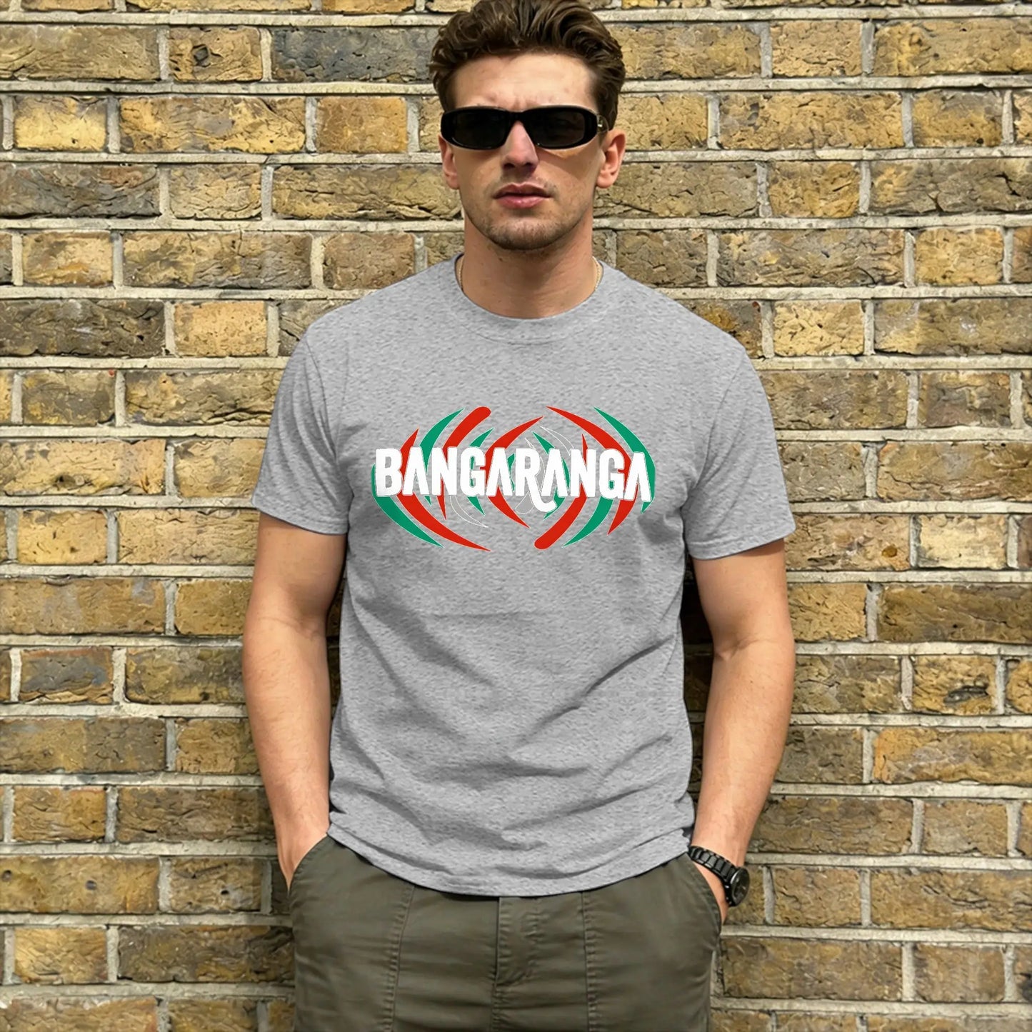 Bangaranga Song T Shirt for Men Pure Cotton Leisure T-Shirts Crew Neck 2026 Bulgaria Tee Shirt Short Sleeve Tops Plus Size Peaceful Pleasures Health and Wellness GRAY 6XL