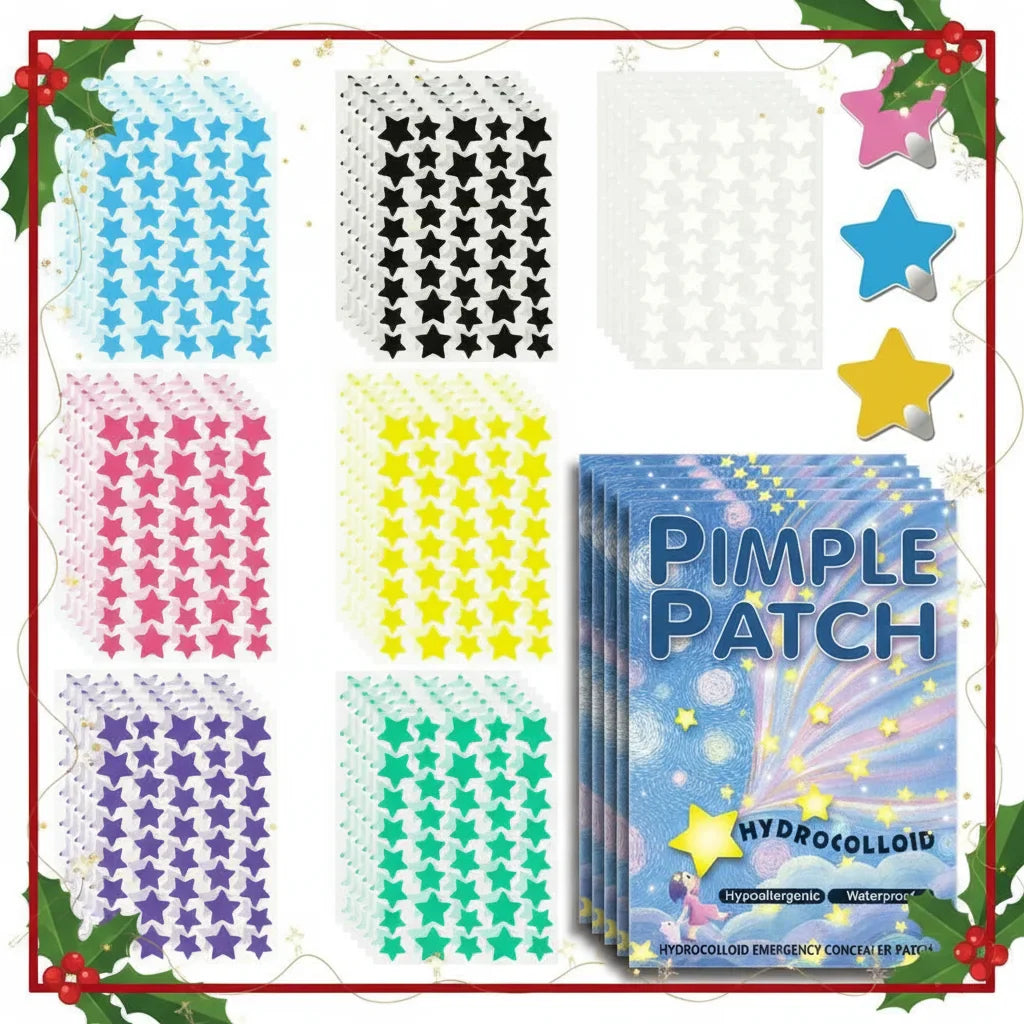 1400pcs Star Hydrocolloid Acne Patches – Invisible & Breathable