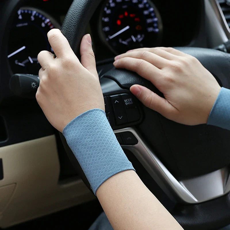 Ice Silk Cooling Wrist Bands – Breathable Sports Sweatbands