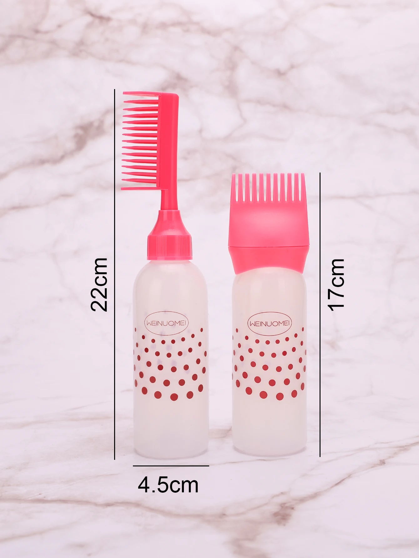 Hairdressing Dye Shampoo Applicator Refillable Empty Hair Colour Bottles Hairdresser Application Treatment Hair Dye Tools Set Peaceful Pleasures Health and Wellness