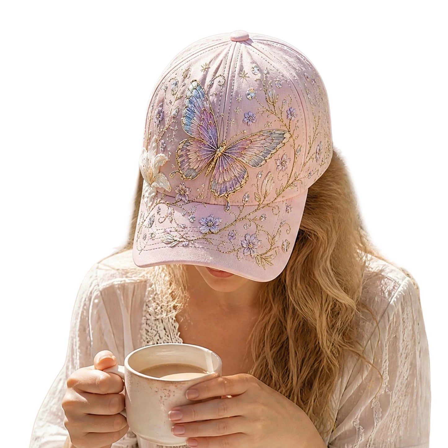 Cotton Animal Pattern Baseball Hat Adjustable Lightweight Casual Sun Hats Breathable for Nature Lover Gardeners Women Peaceful Pleasures Health and Wellness