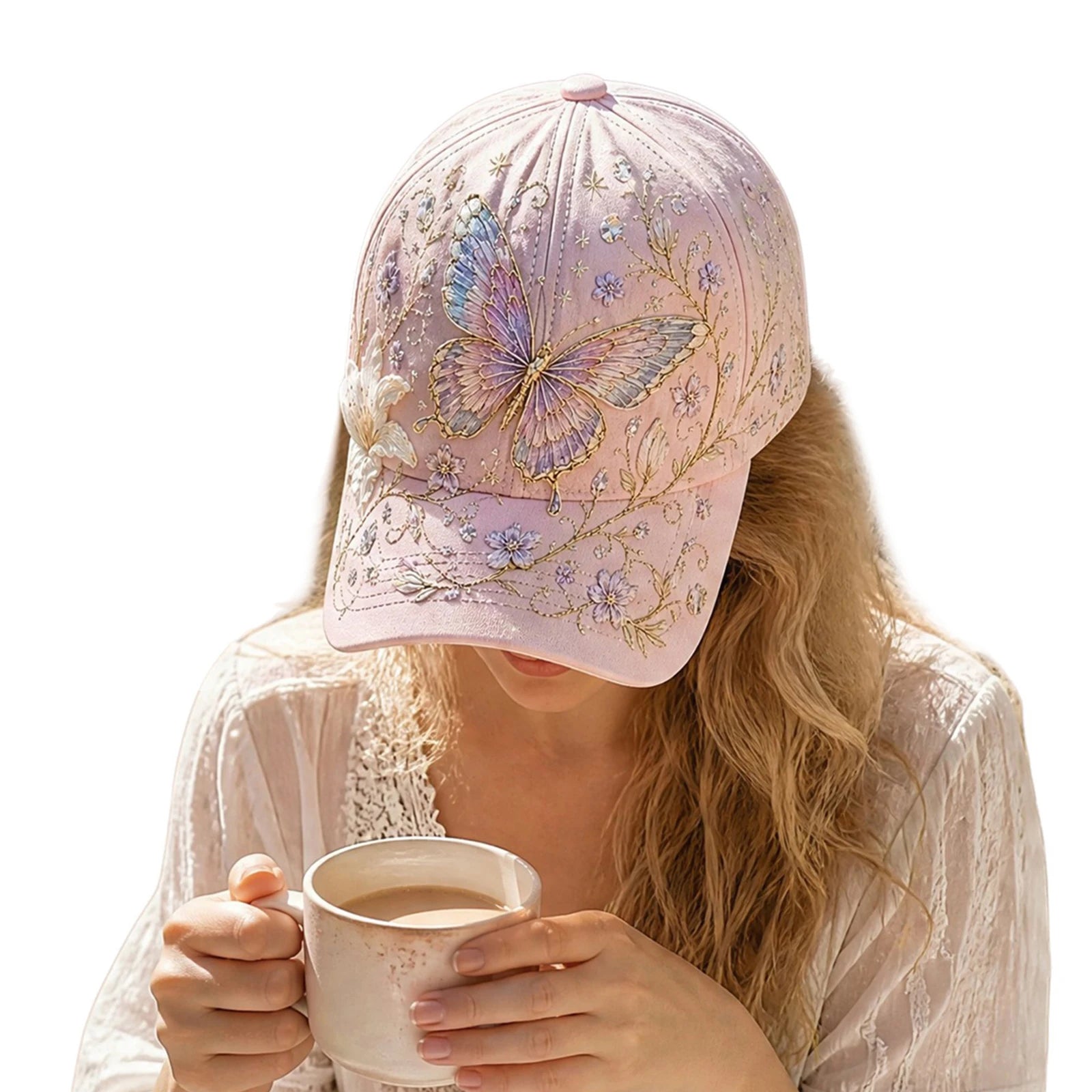 Cotton Animal Pattern Baseball Hat Adjustable Lightweight Casual Sun Hats Breathable for Nature Lover Gardeners Women Peaceful Pleasures Health and Wellness