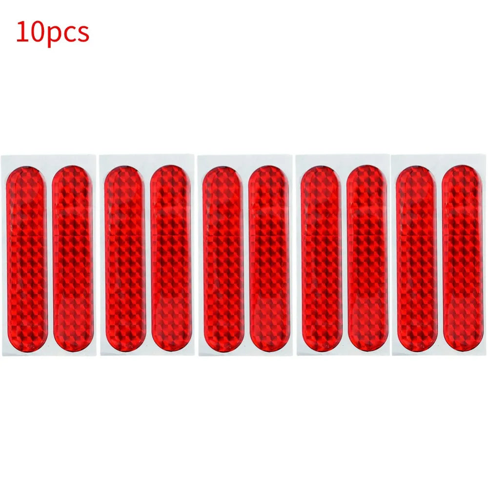 Red Car Reflective Sticker for Safety Alert Warning Peaceful Pleasures Health and Wellness 5pairs