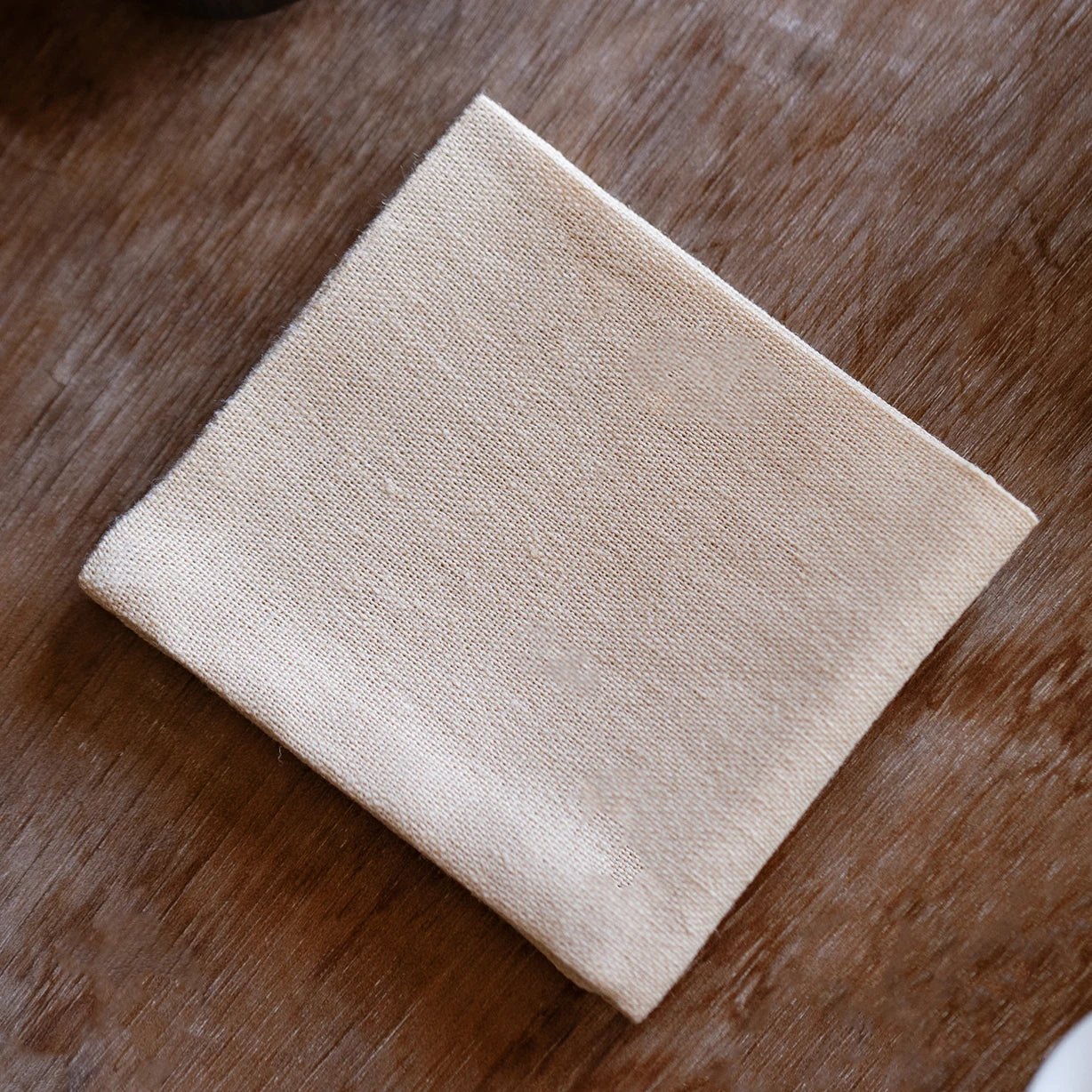Handmade Cotton Linen Tea Towel | Double-Sided Absorbent Mat
