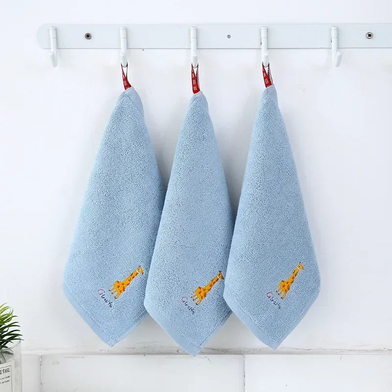 MOONBIFFY Cotton Baby Washcloths | Cartoon Newborn Bath Towel