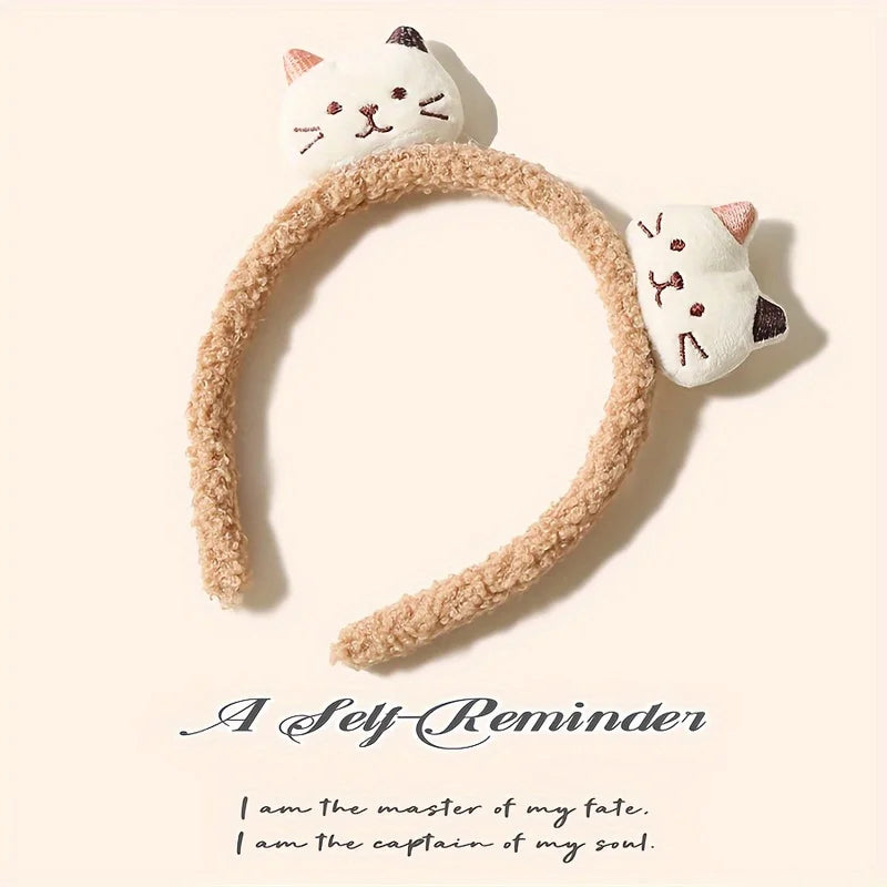 Plush Kitten Headband – Non-Slip Hair Accessory for Women Hair Accessories Peaceful Pleasures Health and Wellness
