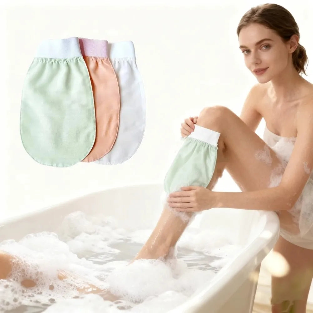 Silk Exfoliating Face Wash Face Wash Soft Bathing Bath Body Scrub Alternative Scrub Shower Gloves Skin Bath Scrub Peaceful Pleasures Health and Wellness