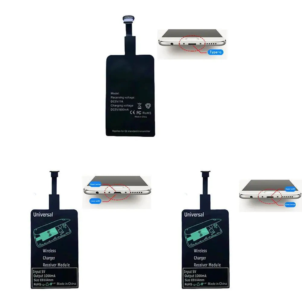 Wireless Charging Receiver Patch – Micro USB & USB-C Module