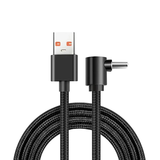 Dual 90° USB-C to USB-C Fast Charging Cable – Short Cord USB-C Charging Cable Peaceful Pleasures Health and Wellness USB A Single elbow 0.25m