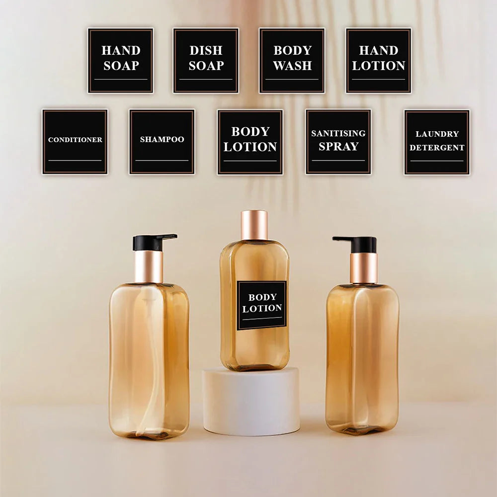 3-Pack Leak-Proof Travel Dispenser Bottles – Shampoo & Gel