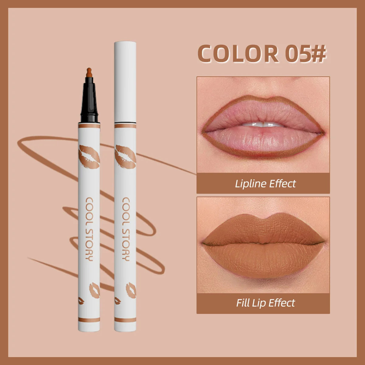Waterproof Matte Liquid Lip Liner Pencil – Long-Lasting Color